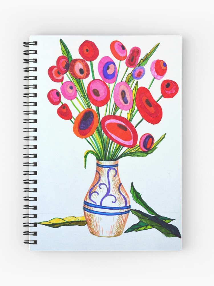 Easy Flower Vase Drawing with color pencil | By Art With PassionFacebook