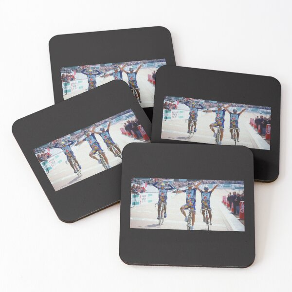 Item preview, Paris-Roubaix (1996)  Johan Museeuw, Andrea Tafi & Gianluca Bortolami designed and sold by PCTapparel.