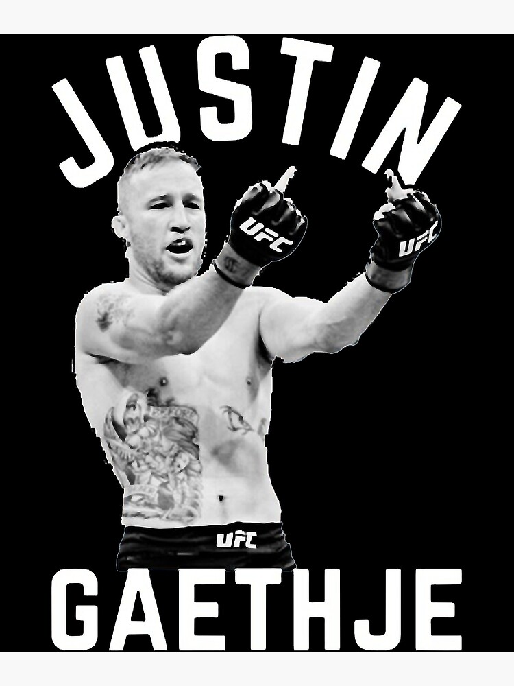 &ldquo;Justin Gaethje " Poster for Sale by MikMitchell | Redbubble