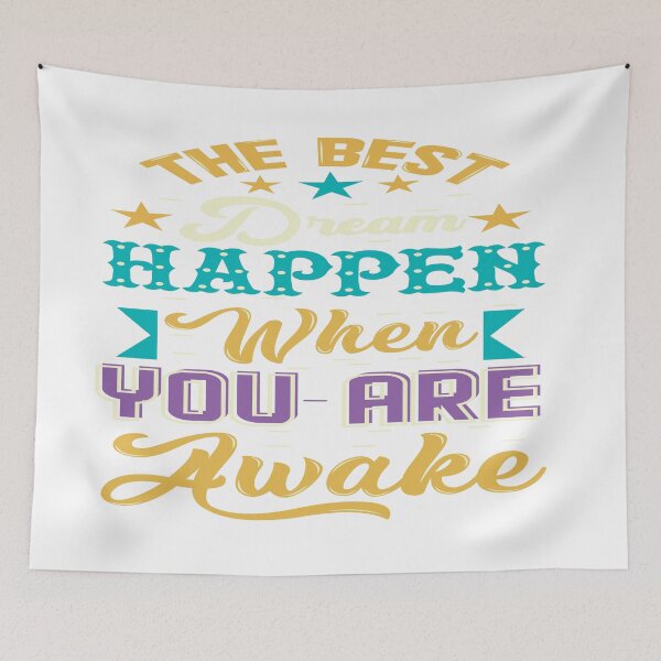 Item preview, The Best Dream Happen when you are awake .. designed and sold by Rasha Alaraby.