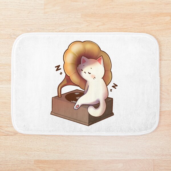 Item preview, Gato tomando una siesta en el tocadiscos designed and sold by Vooolatility.