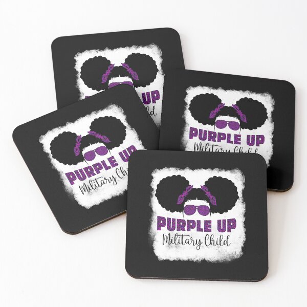 Item preview, Purple Up For Kids Military Child Month Messy Bun Bleached designed and sold by HaaChris-Artis.