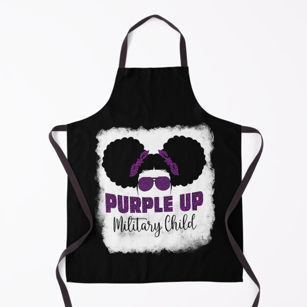 Item preview, Purple Up For Kids Military Child Month Messy Bun Bleached designed and sold by HaaChris-Artis.