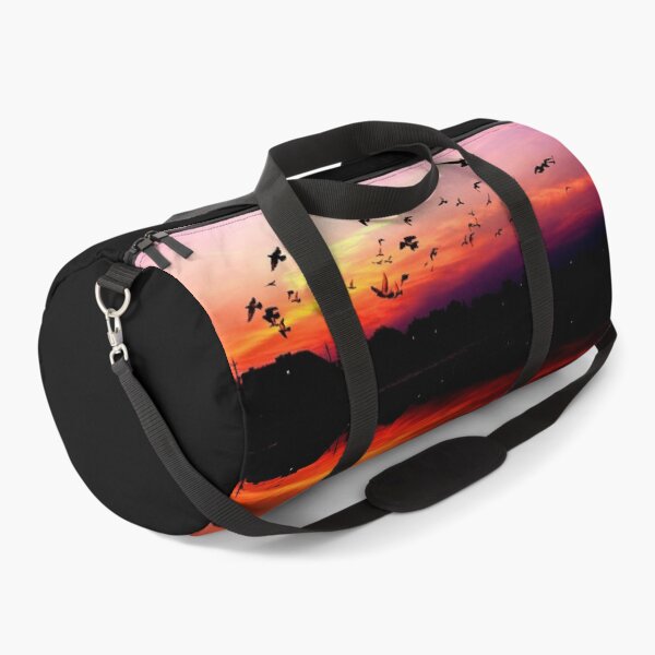 Item preview, WATERSCAPES #27 - Flock of Birds Reflected on Sunset Lake designed and sold by DEL-Productions.