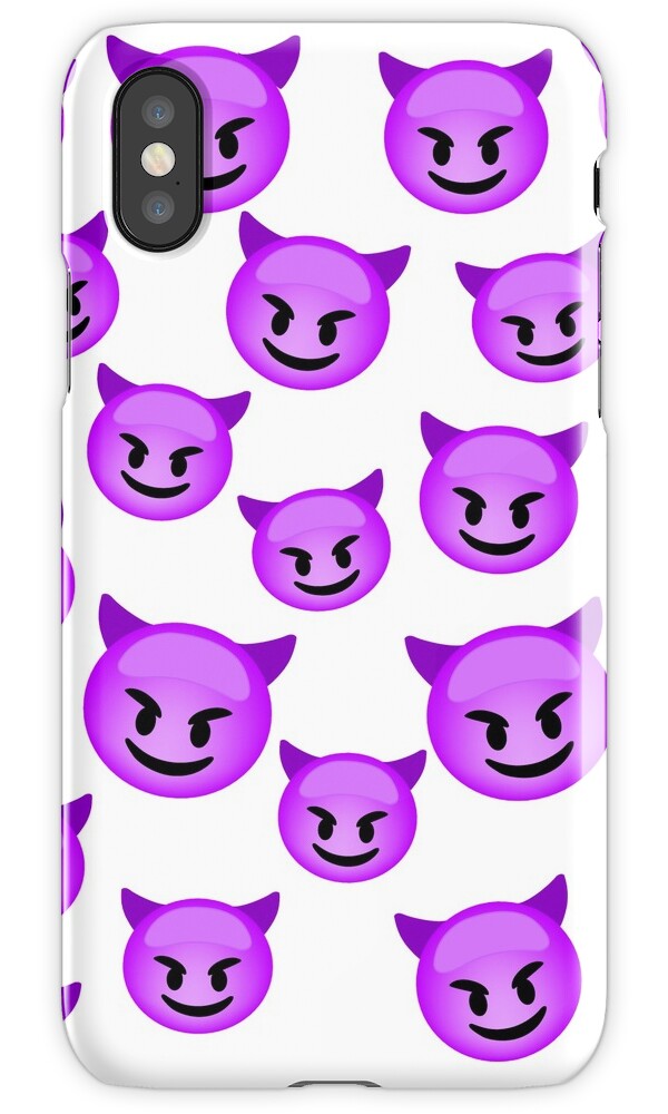 devil emoji cushion