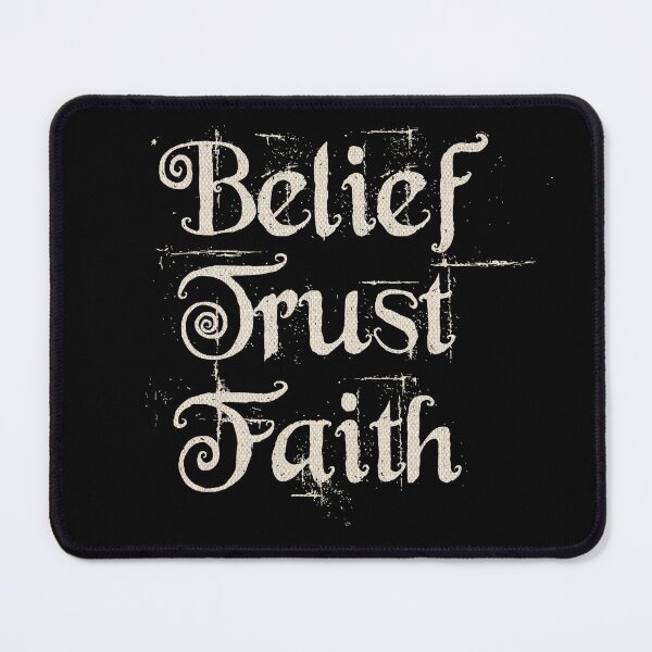 Item preview, Belief Trust Faith - In Yahuah - Christian Quote in Linen designed and sold by Narrow-Path.