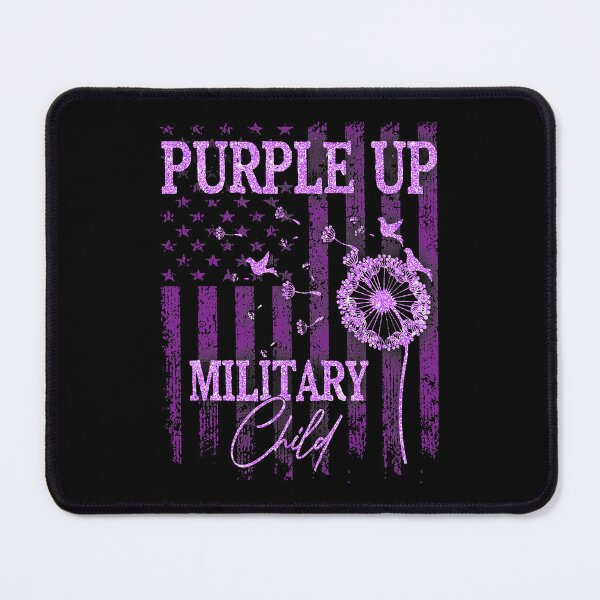 Item preview, Purple Up For Military Child Month Dandelion Sparkle Flag designed and sold by HaaChris-Artis.