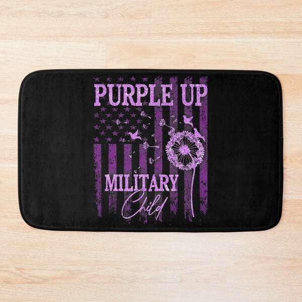Item preview, Purple Up For Military Child Month Dandelion Sparkle Flag designed and sold by HaaChris-Artis.