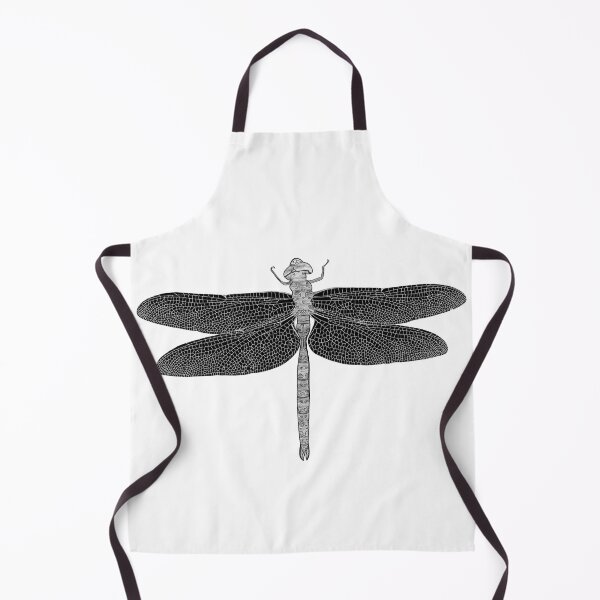 Item preview, Detailed Black and White Dragonfly designed and sold by MagnetitaBySil.