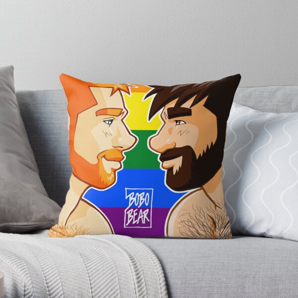 ADAM + BEN - GAYPRIDE Throw Pillow