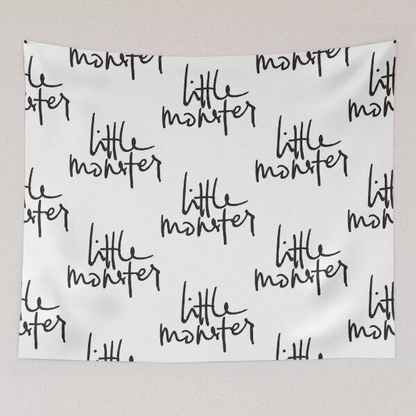 Item preview, Little Monster - Handwritten Casual Design Fitted  designed and sold by ScottPotterArt.