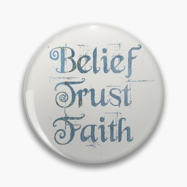 Item preview, Belief Trust Faith - In Yahuah (Yehovah) - Christian Quote in Blue designed and sold by Narrow-Path.
