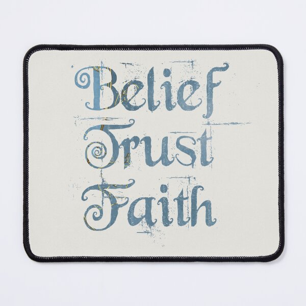 Item preview, Belief Trust Faith - In Yahuah (Yehovah) - Christian Quote in Blue designed and sold by Narrow-Path.