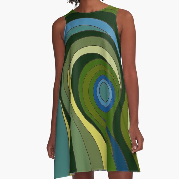 Item preview, Abstract Psychedelic Retro Design Green designed and sold by Alondra.