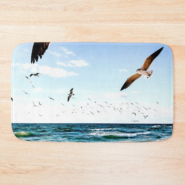 Item preview, WATERSCAPES #28 - Seagulls Flying Over Surf designed and sold by DEL-Productions.