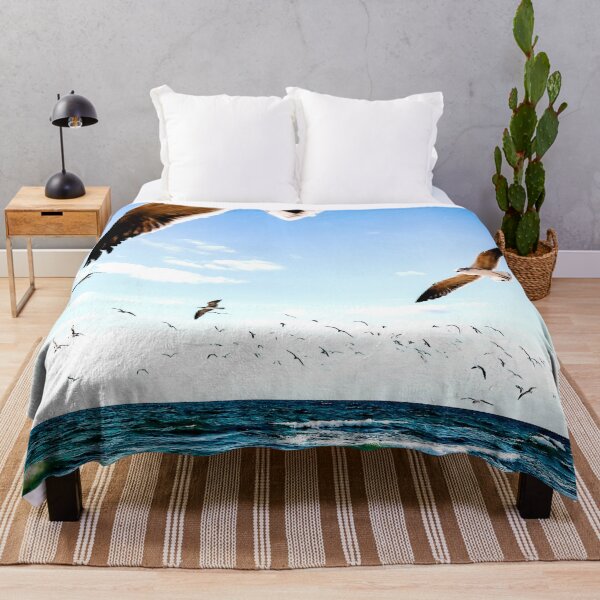 Item preview, WATERSCAPES #28 - Seagulls Flying Over Surf designed and sold by DEL-Productions.