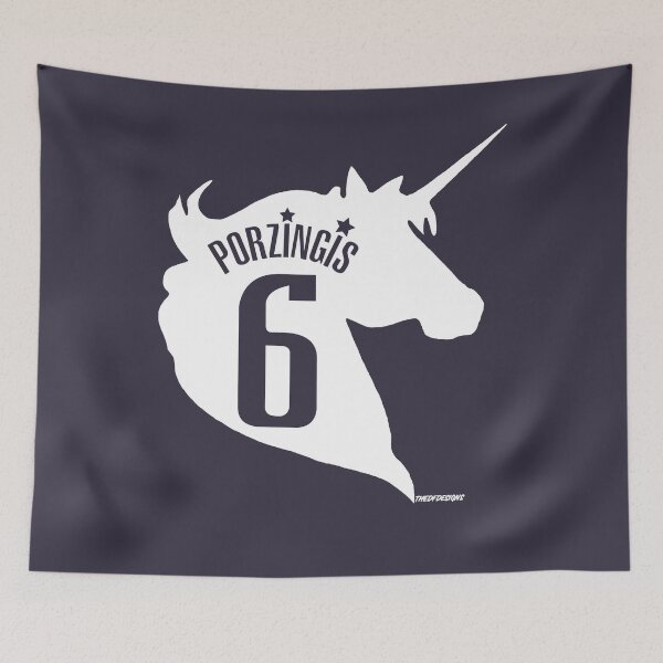 Item preview, Birthday Gift Sports The Unicorn Kristaps Porzingis White designed and sold by KonstantinWeise.
