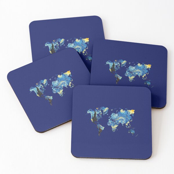 Item preview, World Map Van Gogh Travel And Vacation designed and sold by DuyTreeeee.