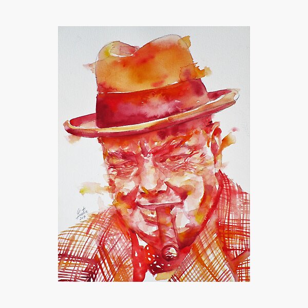 WINSTON CHURCHILL - watercolor portrait.5