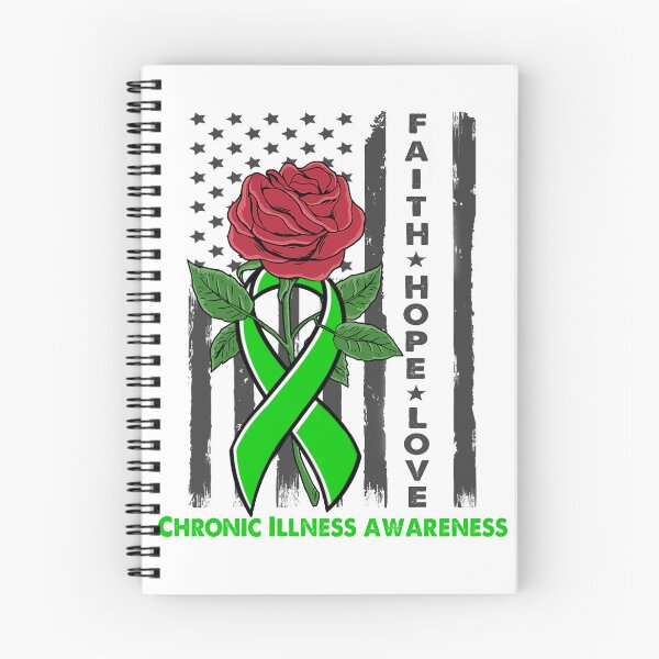 Item preview, Faith Hope Love Chronic Illness Awareness Amarican Flag designed and sold by Kohend.