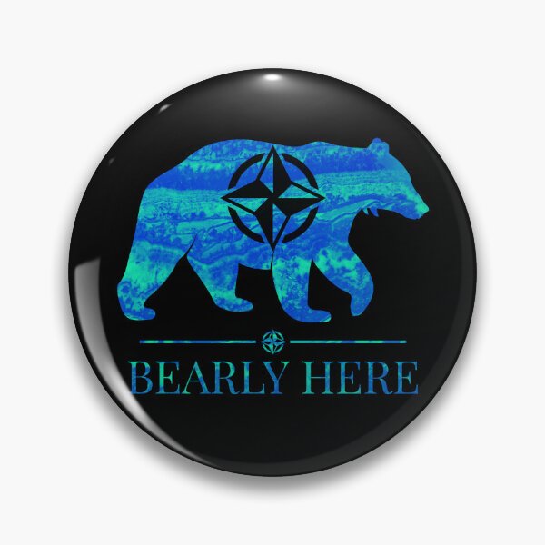 Item preview, Bearly Here Blue designed and sold by bfwilson.