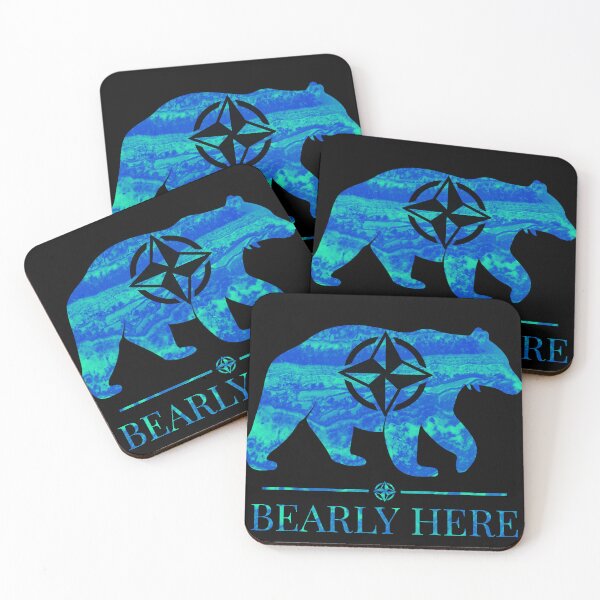 Item preview, Bearly Here Blue designed and sold by bfwilson.