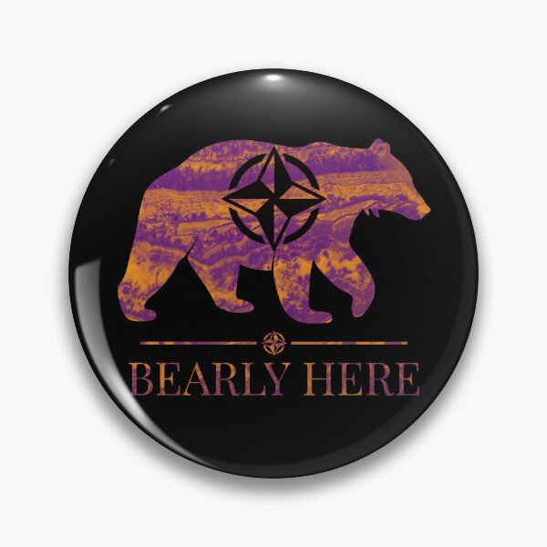 Item preview, Bearly Here Orange Purple designed and sold by bfwilson.