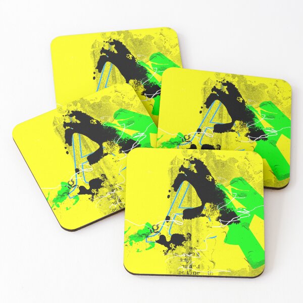 Item preview, Colourful abstract letter A photo manipulation monogram designed and sold by ZebEddy.