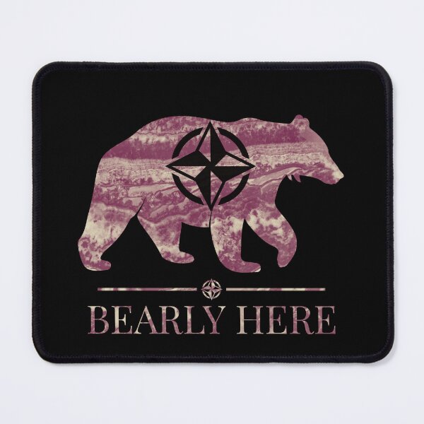 Item preview, Bearly Here Red designed and sold by bfwilson.