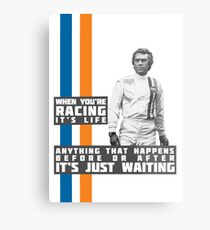 Steve McQueen Le Mans Metallbild