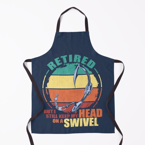 Item preview, Vintage 2022 Grunge Retired and Fishing Humor, Retired But I Still Keep My Head On a Swivel Fisherman Retirement Graphic designed and sold by Ransyn Art.