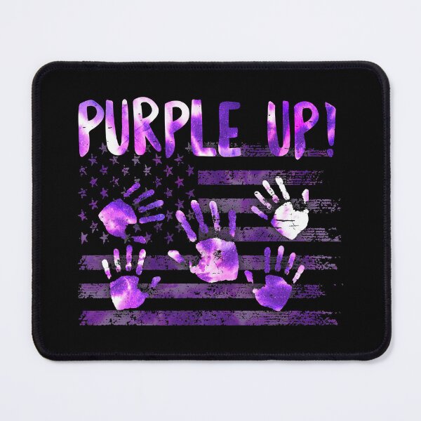 Item preview, Purple Up For Military Child Month Hand Print USA Flag designed and sold by HaaChris-Artis.