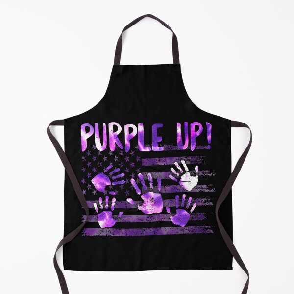 Item preview, Purple Up For Military Child Month Hand Print USA Flag designed and sold by HaaChris-Artis.