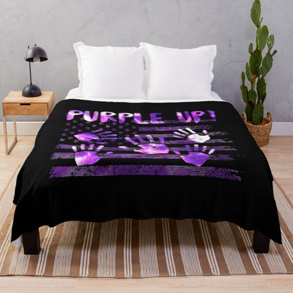 Item preview, Purple Up For Military Child Month Hand Print USA Flag designed and sold by HaaChris-Artis.