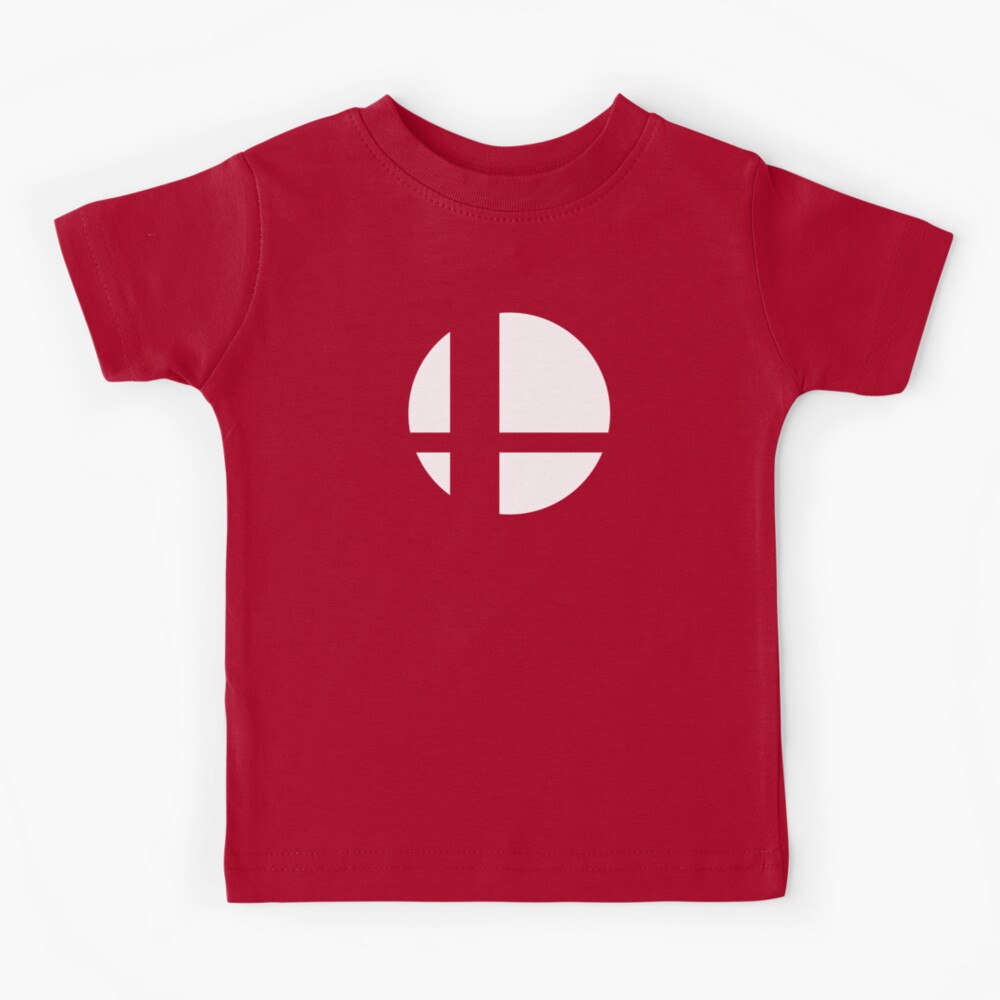 Super Smash Bros. Symbol (white) Kids T-Shirt