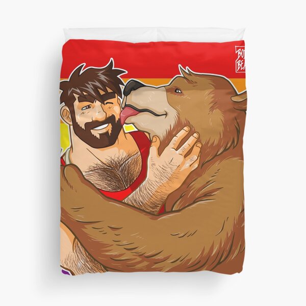 BEAR KISS - GAY PRIDE Duvet Cover
