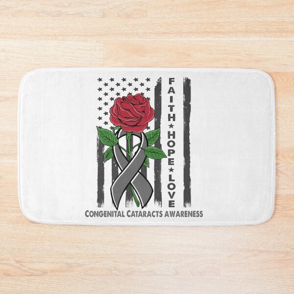 Item preview, Faith Hope Love Congenital Cataracts Awareness Amarican Flag designed and sold by Kohend.