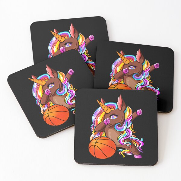 Item preview, Dabbing Brown Skin Unicorn Basketball Funny Basketball Lover Gift Classic T-Shirt designed and sold by ximenagene.