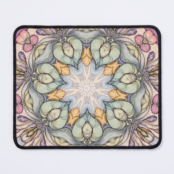 Item preview, Vintage floral  pattern designed and sold by MandalaFlowerArt.