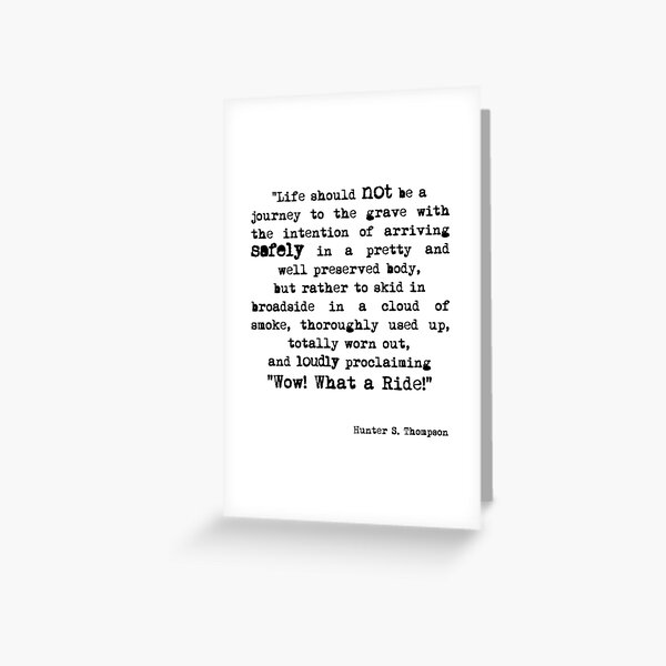 Wow! What a Ride! Greeting Card