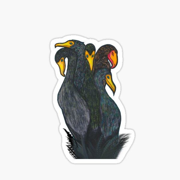 Cormorant Bouquet Sticker