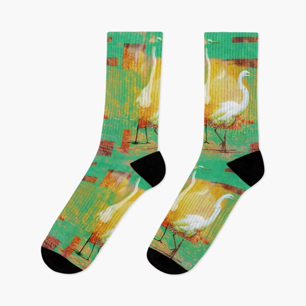 Item preview, White Herons Abstract designed and sold by Robert Ball.