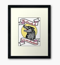 Kate Bush The Hounds of Love are Hunting Wolf Dog Framed Print
