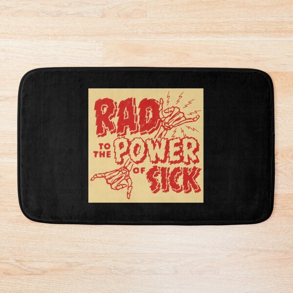 Item preview, Rad To The Power Of Sick- Red Sticker designed and sold by verarheaf9.