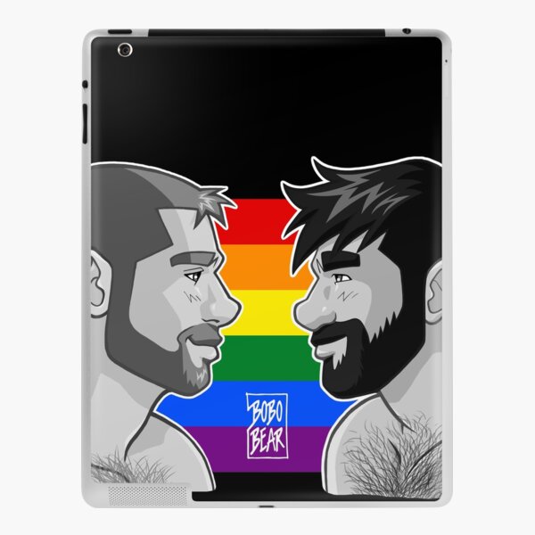 ADAM + BEN - GAYPRIDE - BLACK/WHITE iPad Skin