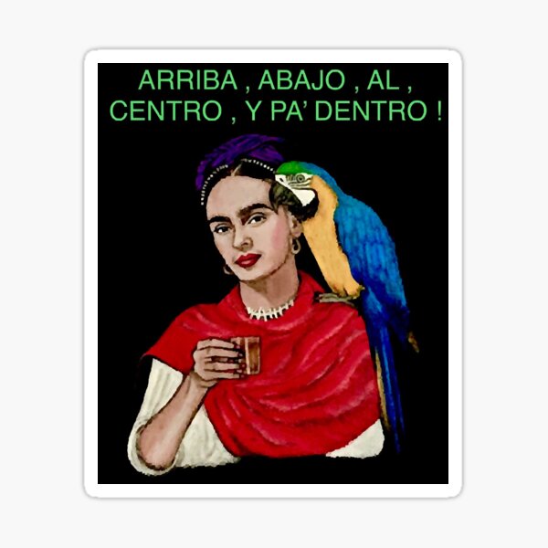 Mexican artist, hand painted Sticker