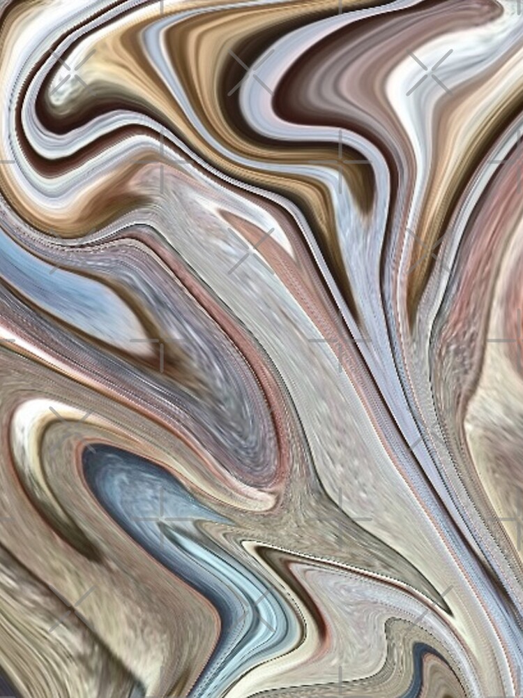 cool Abstract neutral Chocolate brown tan swirls pattern by lfang77