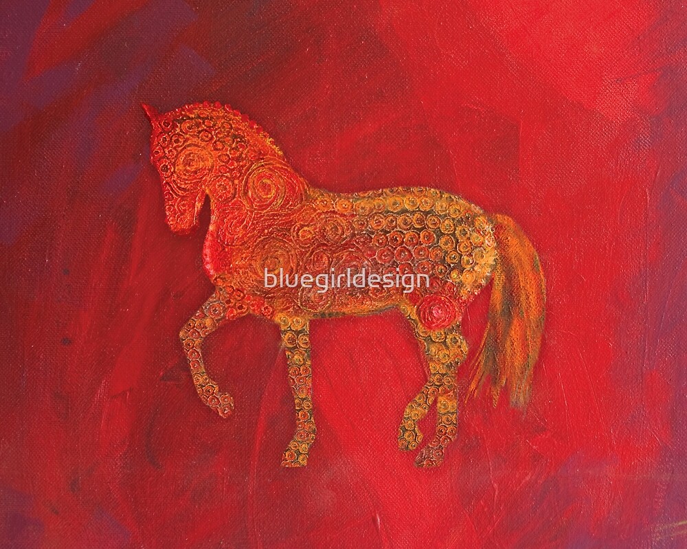 Painted Pony By Bluegirldesign Redbubble   Flat,1000x1000,075,f.u6 