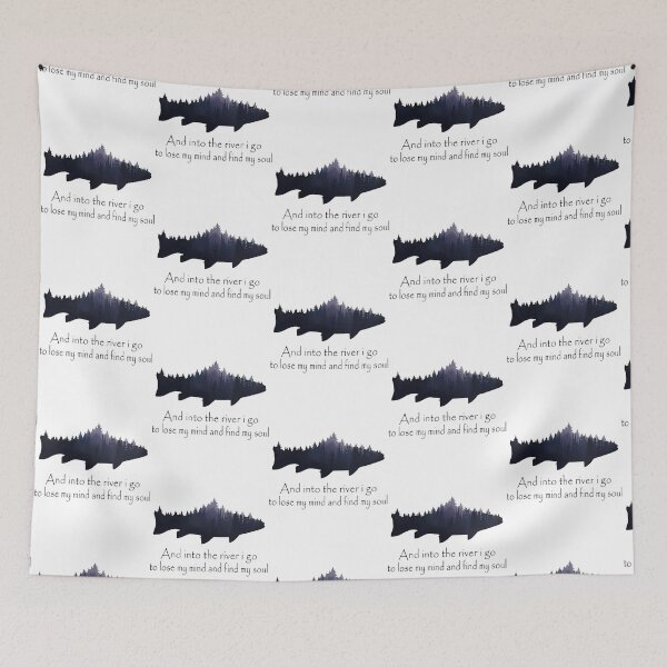 Item preview, Fishing And Into The River I Go To Lose My Mind And Find My Soul       . designed and sold by GalaxyShirtUS.