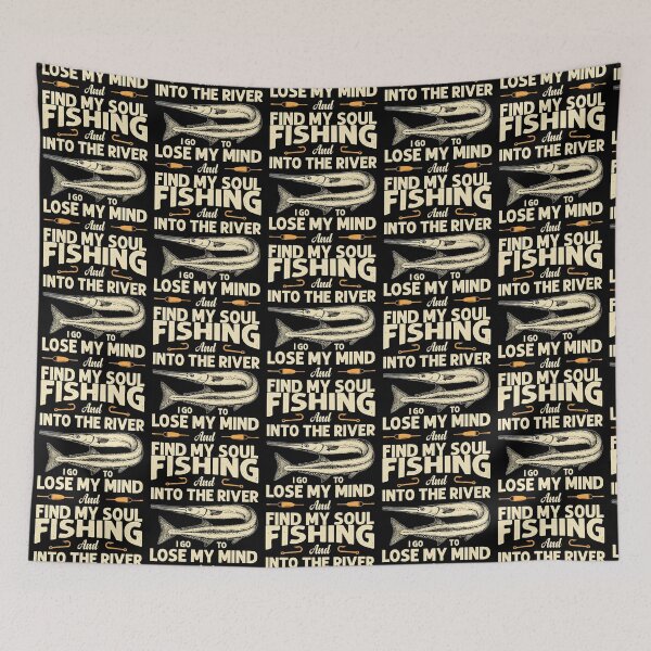 Item preview, Fishing And Into The River I Go To Lose My Mind And Find My Soul - Fishing designed and sold by GalaxyShirtUS.